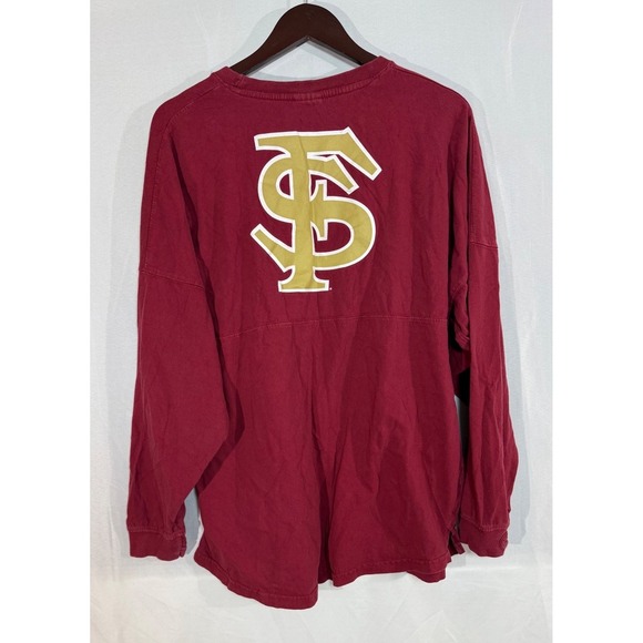 Florida State Small Long Sleeve Garnet FSU Seminoles Spirit Jersey Football - Picture 3 of 6